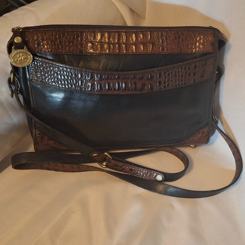 Vintage Brahmin Tuscan Brown/Black Crossbody